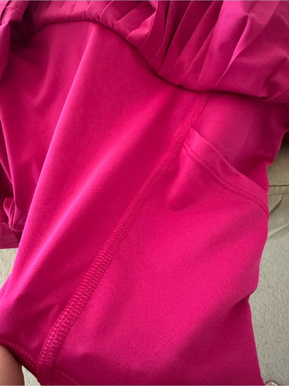 ALO Yoga Pleated Midi Skirt in Bright Fuchsia Pink